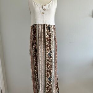 Vintage Sleeveless Maxi Dress